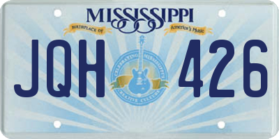 MS license plate JQH426