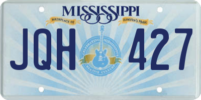 MS license plate JQH427