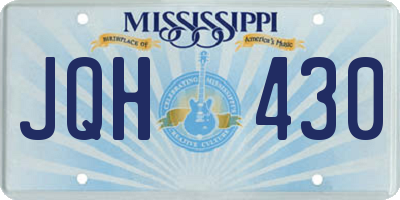MS license plate JQH430