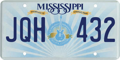 MS license plate JQH432