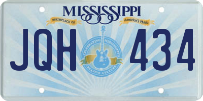 MS license plate JQH434