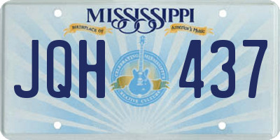 MS license plate JQH437