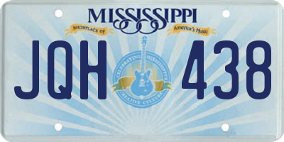 MS license plate JQH438