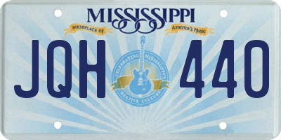 MS license plate JQH440