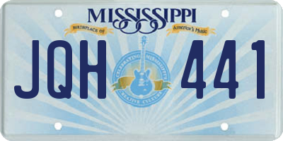 MS license plate JQH441