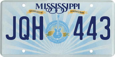 MS license plate JQH443