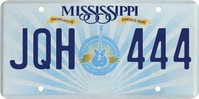 MS license plate JQH444
