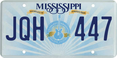 MS license plate JQH447
