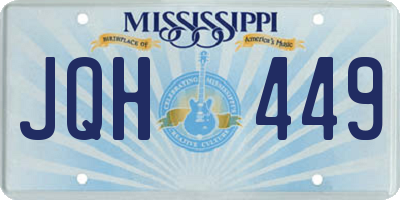 MS license plate JQH449