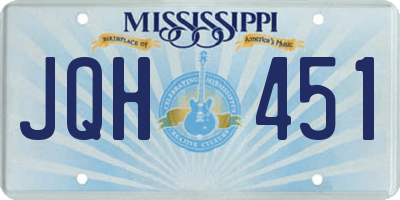 MS license plate JQH451