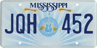 MS license plate JQH452
