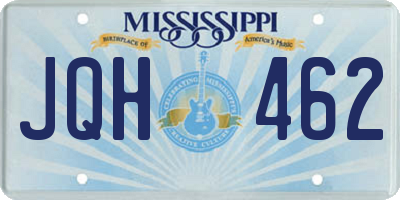 MS license plate JQH462