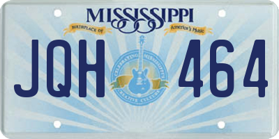 MS license plate JQH464