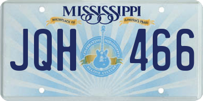 MS license plate JQH466
