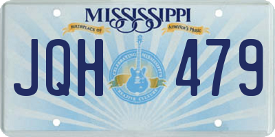 MS license plate JQH479