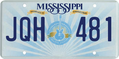 MS license plate JQH481