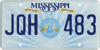 MS license plate JQH483