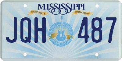 MS license plate JQH487