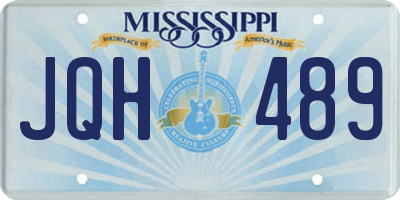 MS license plate JQH489