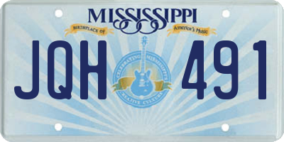 MS license plate JQH491