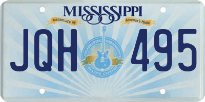 MS license plate JQH495