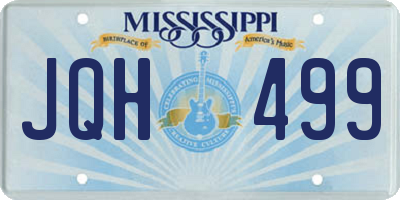 MS license plate JQH499