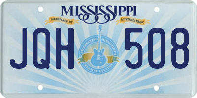 MS license plate JQH508