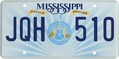 MS license plate JQH510