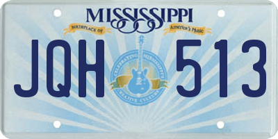 MS license plate JQH513