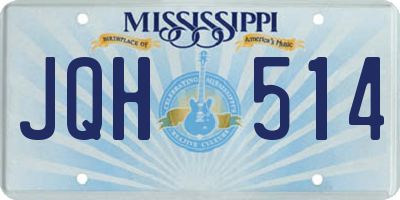 MS license plate JQH514