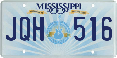 MS license plate JQH516