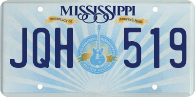MS license plate JQH519