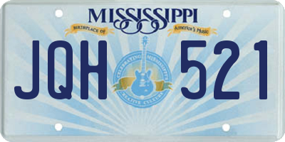 MS license plate JQH521