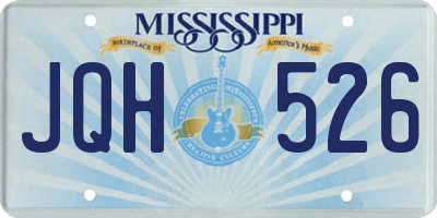 MS license plate JQH526