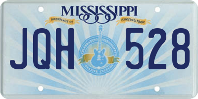 MS license plate JQH528