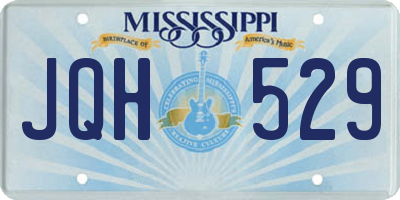 MS license plate JQH529
