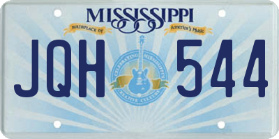 MS license plate JQH544