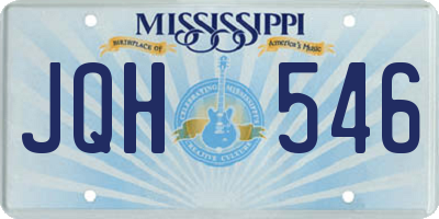 MS license plate JQH546