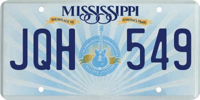 MS license plate JQH549