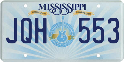 MS license plate JQH553