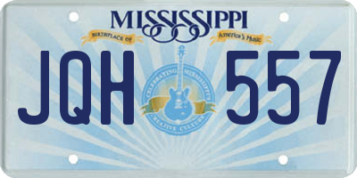MS license plate JQH557
