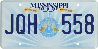 MS license plate JQH558