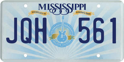 MS license plate JQH561