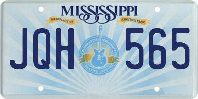 MS license plate JQH565