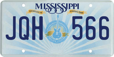 MS license plate JQH566