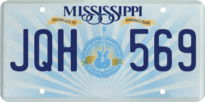 MS license plate JQH569