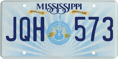 MS license plate JQH573