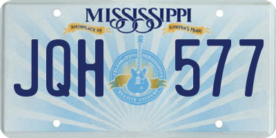 MS license plate JQH577