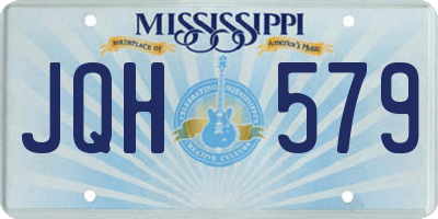 MS license plate JQH579