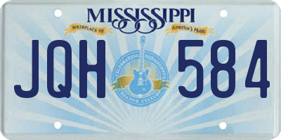 MS license plate JQH584